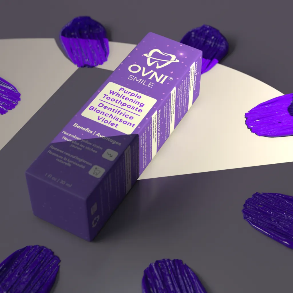 OVNI Smile toothpaste box render